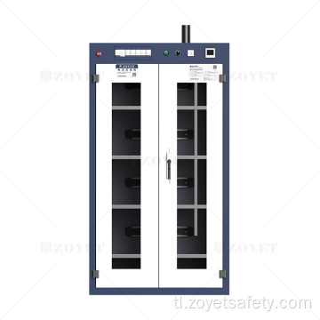 Dalawang Layer na Steel Plate Fireproof Battery Charging Cabinet